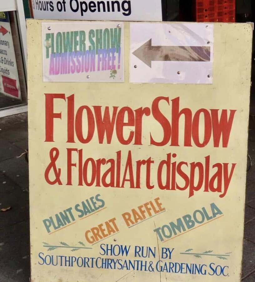 SCGS Flower Show board